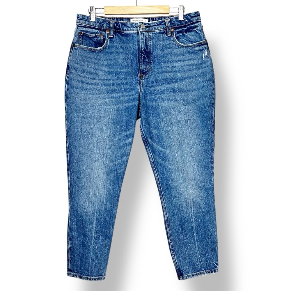 Abercrombie & Fitch Skinny High Rise Jeans 32 14 S short Curve Love stretch